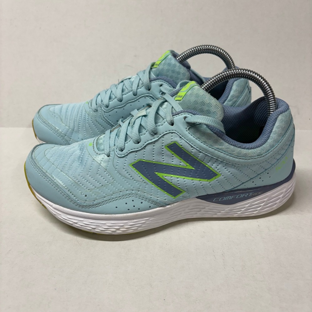 New Balance Women's 520 v2 Running Shoes Synthetic Blue Lime 9.5 Comfort Ride - Picture 14 of 14
